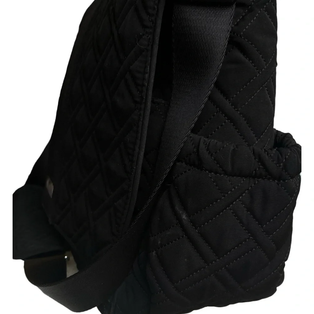 VERA BRADLEY MESSENGER BABY BAG IN QUILTED CLASSIC BLACK G5